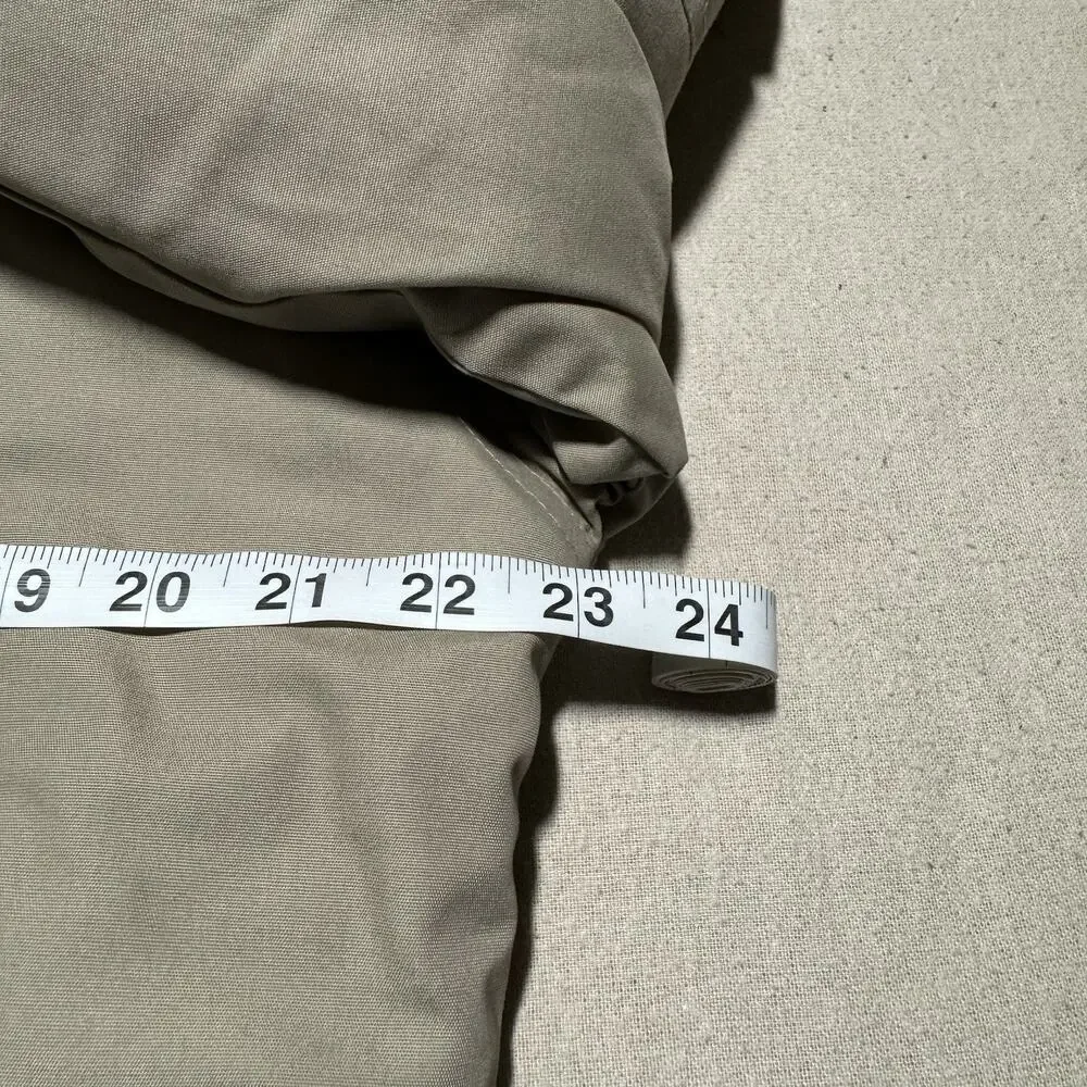 Cabin Creek Barn Field Jacket Beige Flannel Lined Pockets Full Zip Womens Small - Picture 10 of 10